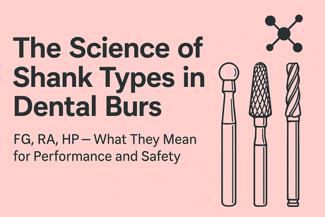 The Role of Shank Types in Dental Burs - RA, FG and HP Explained Illustration