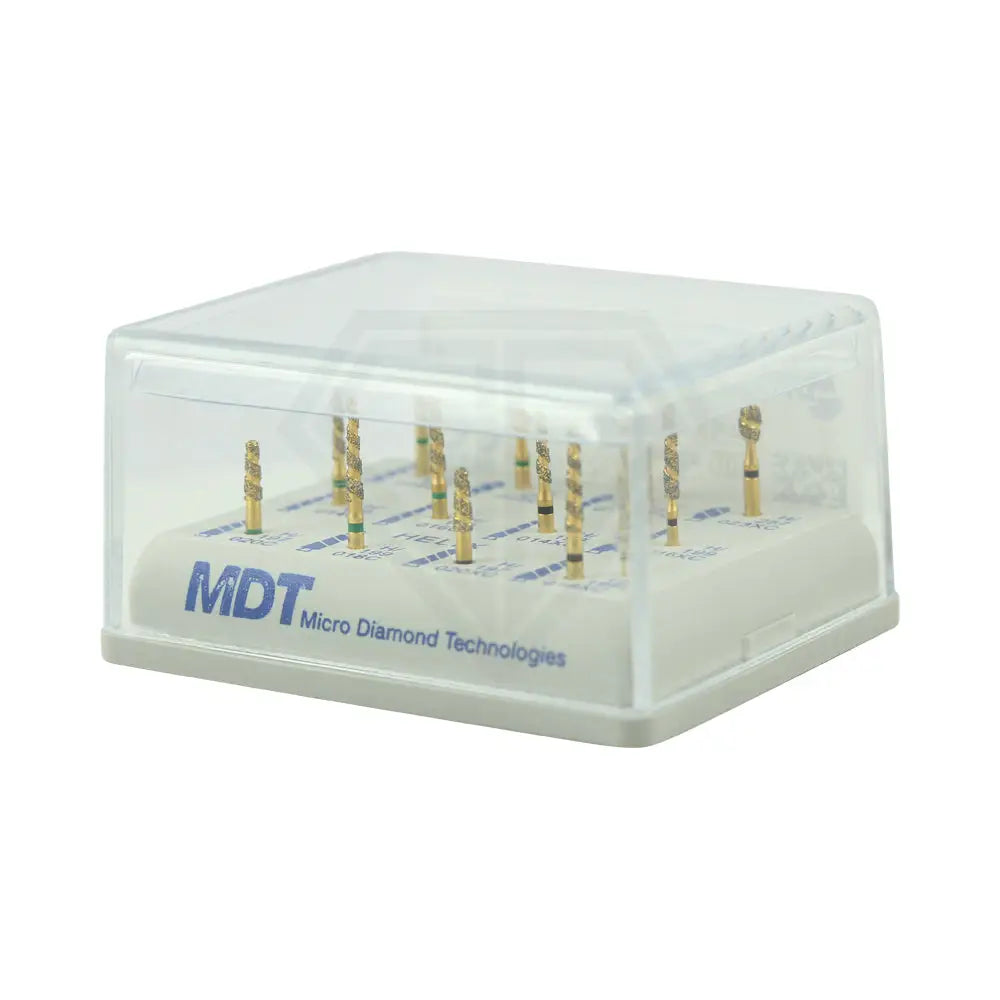 Helix Spiral Gold & Diamond Bur Kits Clinical - 12 Burs per box l Global Burs
