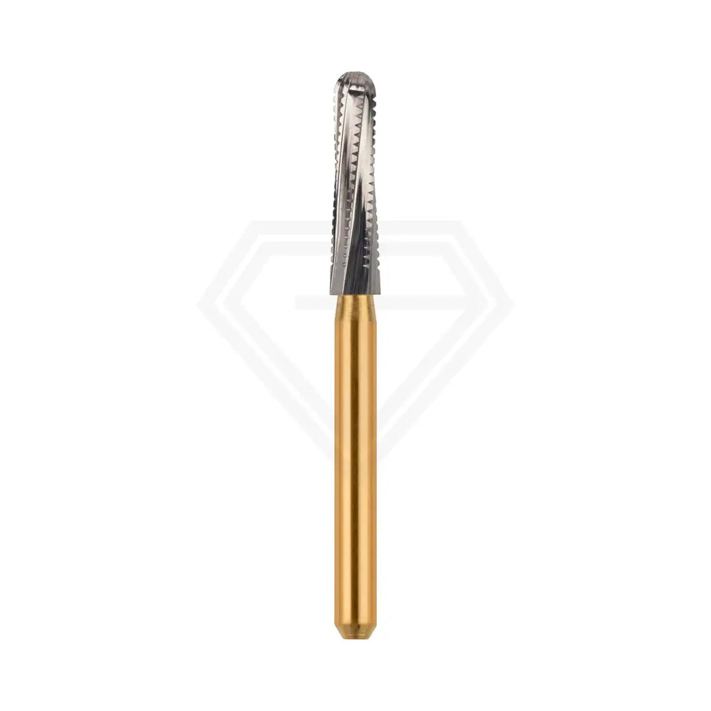 Fg Carbide Operative Crown Prep Burs - 5Pcs per pack ⌀0.18 mm X 8.0 mm / Round End Taper l Global Burs