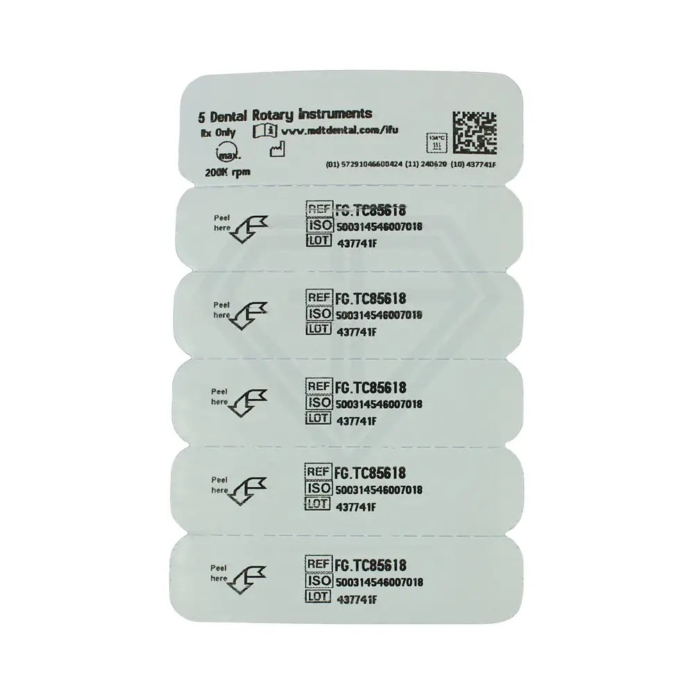 Fg Carbide Operative Crown Prep Burs - 5Pcs