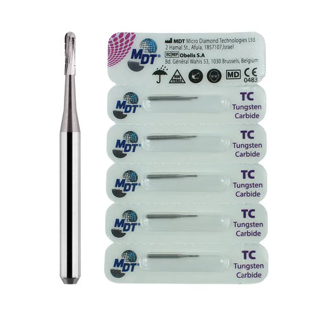 Fg Carbide Operative Domed Fissure Cross Cut Burs - 5Pcs