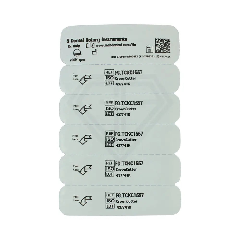 Fg Carbide Operative Metal Crown Cutter Burs - 5Pcs per pack ⌀0.10 mm x 3.9 mm l Global Burs