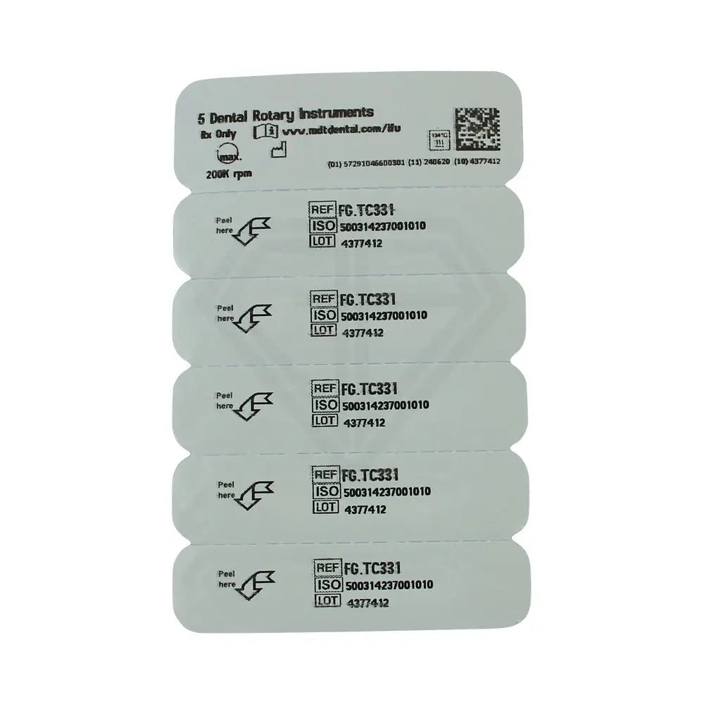 Fg Carbide Operative Pear Burs - 5Pcs per pack 010 mm x 1.8 mm l Global Burs