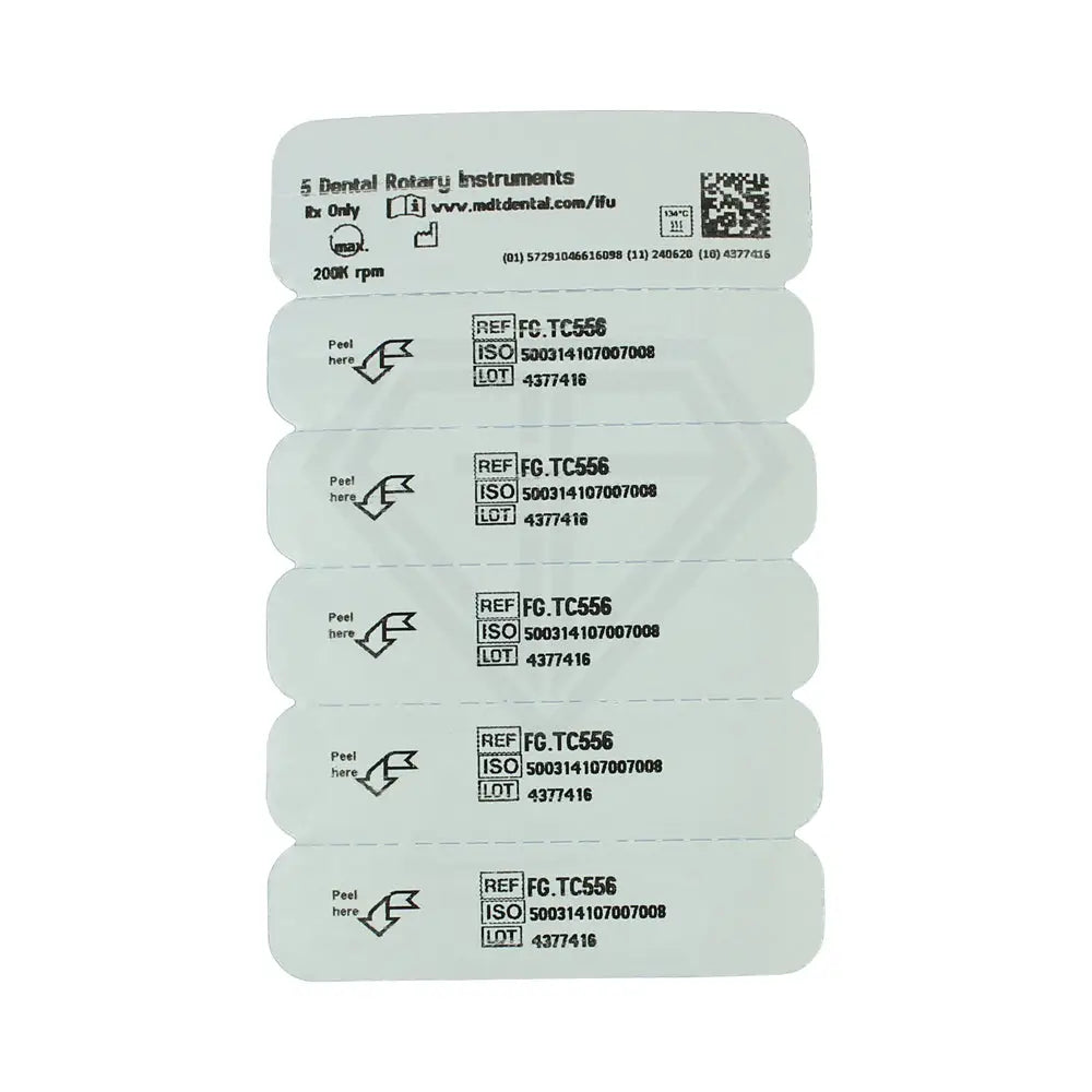 Fg Carbide Operative Straight Fissure Cross Cut Burs - 5Pcs per pack 0.08 mm x 3.2 mm l Global Burs