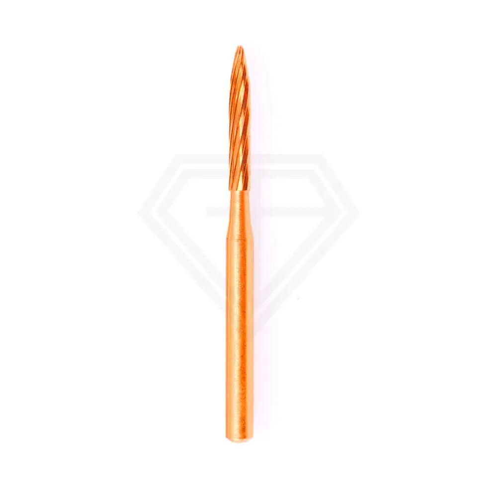 Fg Carbide Operative Trimming & Finishing 12 Blades Burs - 5Pcs per pack ⌀0.12 mm x 8.0 mm / Flame l Global Burs