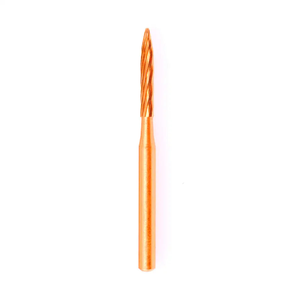 Fg Carbide Operative Trimming & Finishing 12 Blades Burs - 5Pcs per pack ⌀0.12 mm x 8.0 mm / Flame l Global Burs