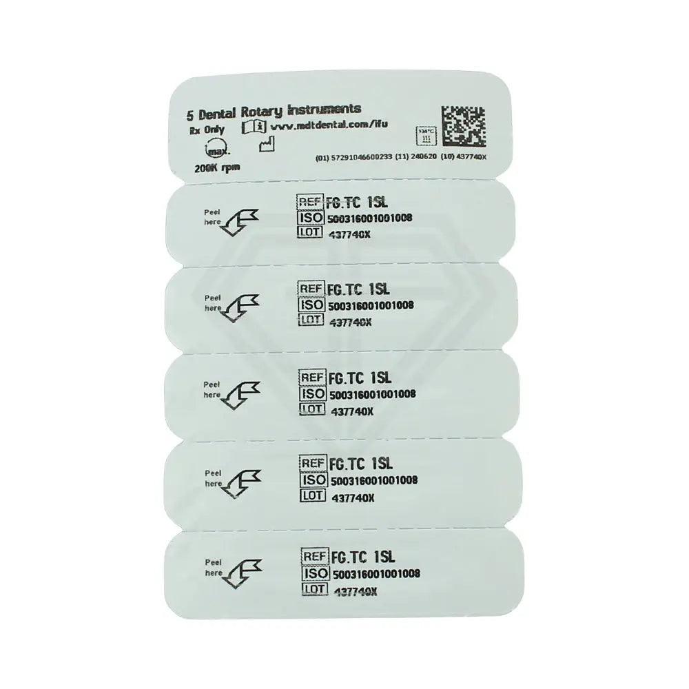 Fg Carbide Surgical Round Burs - 5Pcs per pack 008 mm x 0.8 mm l Global Burs