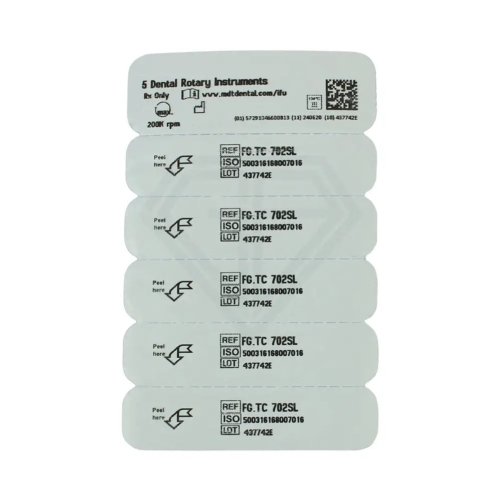 Fg Carbide Surgical Tapered Fissure Cross Cut Burs - 5Pcs per pack 016 mm x 4.3 mm l Global Burs