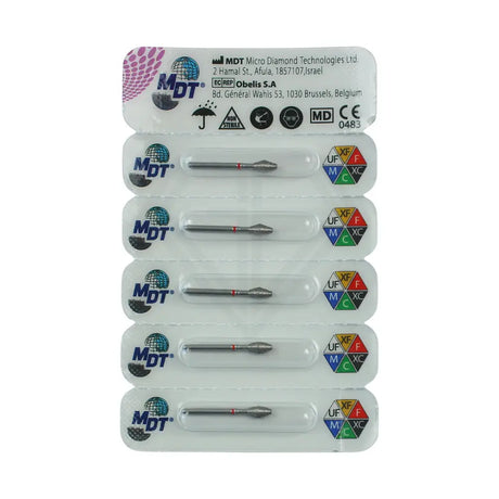 Fg Diamond Barrel 811 Burs - 5Pcs per pack ⌀0.33 mm x 5.5 mm / Fine l Global Burs