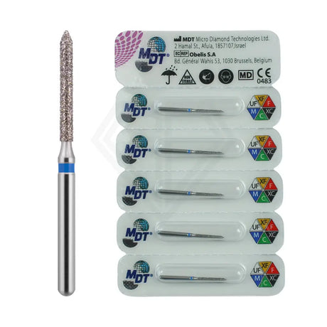 Fg Diamond Beveled Cylinder 886 Burs - 5Pcs per pack l Global Burs