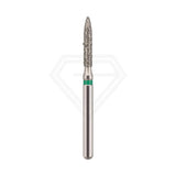 Fg Diamond Flame 862 Burs - 5Pcs per pack ⌀0.14 mm x 8.0 mm / Coarse l Global Burs