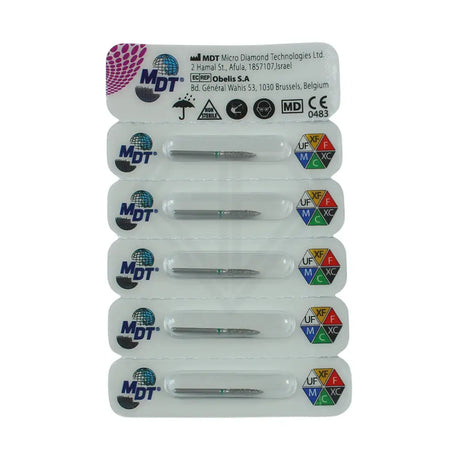 Fg Diamond Flame 862 Burs - 5Pcs per pack ⌀0.16 mm x 8.0 mm / Coarse l Global Burs