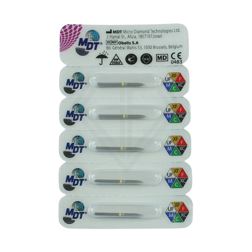 Fg Diamond Flame 862 Burs - 5Pcs per pack ⌀0.16 mm x 8.0 mm / Extra Fine l Global Burs