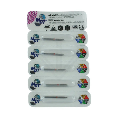 Fg Diamond Flame 862 Burs - 5Pcs per pack ⌀0.16 mm x 8.0 mm / Fine l Global Burs