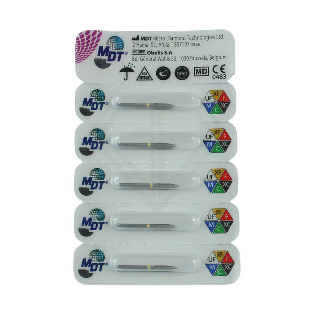 Fg Diamond Flame 862 Burs - 5Pcs per pack ⌀0.18 mm x 8.0 mm / Extra Fine l Global Burs