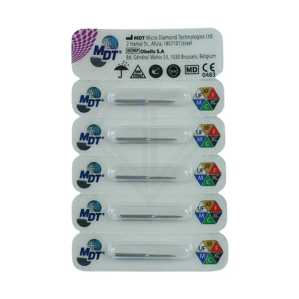 Fg Diamond Flame 863 Burs - 5Pcs per pack ⌀0.10 mm x 10.0 mm / Medium l Global Burs