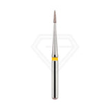 Fg Diamond Flame Needle Short Head 883 Burs - 5Pcs per pack ⌀0.07 mm x 3.0 mm / Ultra Fine l Global Burs