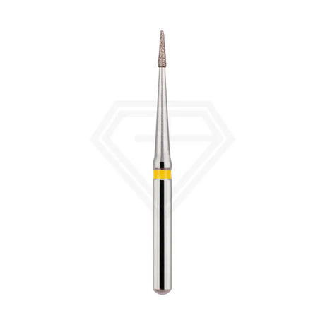 Fg Diamond Flame Needle Short Head 883 Burs - 5Pcs per pack ⌀0.07 mm x 3.0 mm / Ultra Fine l Global Burs