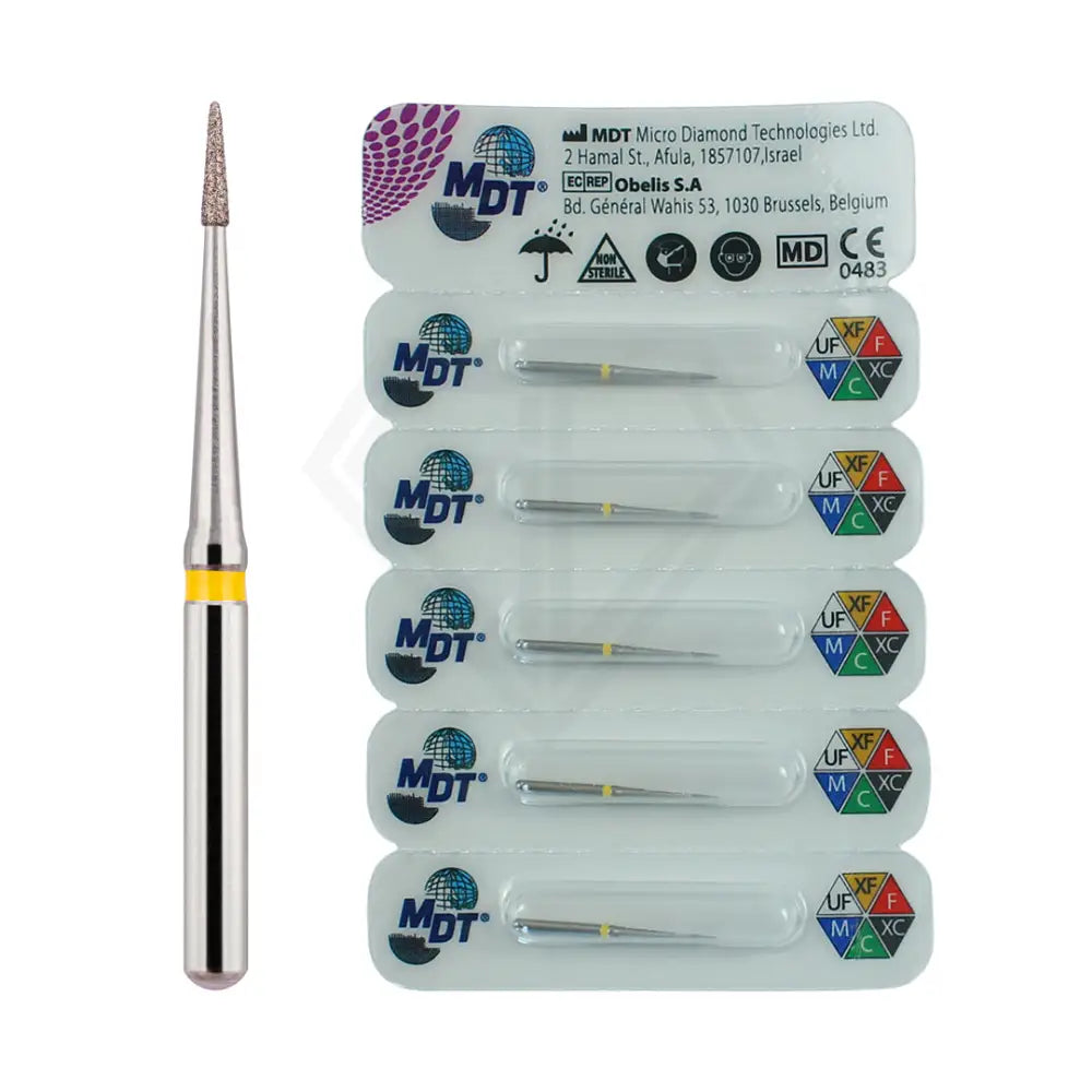 Fg Diamond Flame Needle Short Head 883 Burs - 5Pcs per pack l Global Burs
