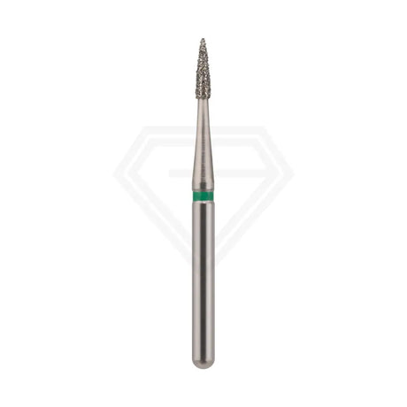 Fg Diamond Flame Needle Short Head 889 Burs - 5Pcs per pack ⌀0.10 mm x 4.0 mm / Coarse l Global Burs