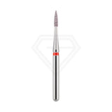 Fg Diamond Flame Needle Short Head 889 Burs - 5Pcs per pack ⌀0.10 mm x 4.0 mm / Fine l Global Burs