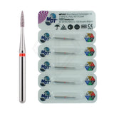 Fg Diamond Flame Needle Short Head 889 Burs - 5Pcs per packl Global Burs