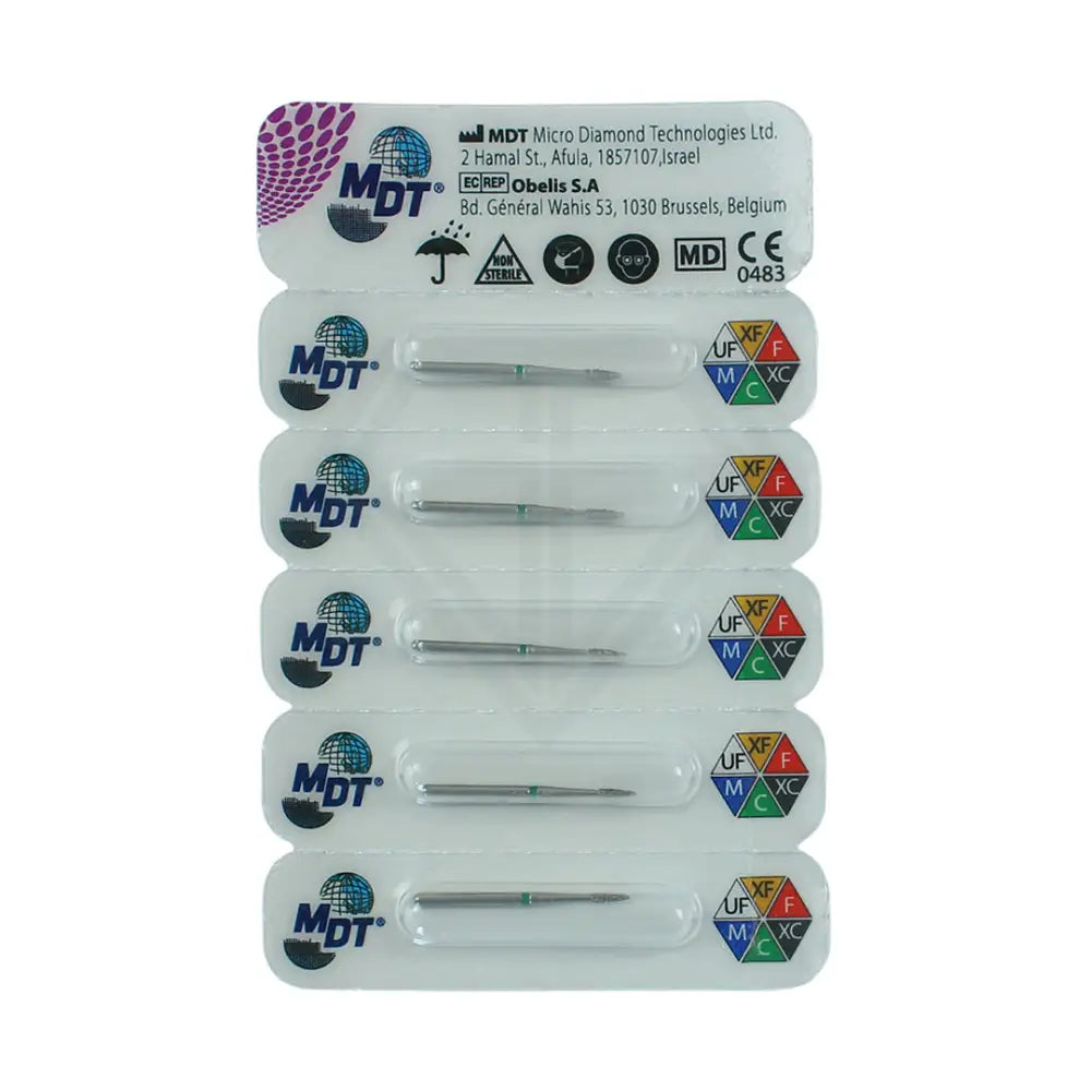 Fg Diamond Flame Needle Short Head 889 Burs - 5Pcs per pack l Global Burs