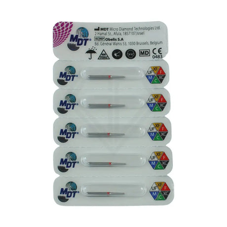Fg Diamond Flat End Cutting 839R Burs - 5Pcs per pack ⌀0.06 mm x 2.5 mm / Fine l Global Burs