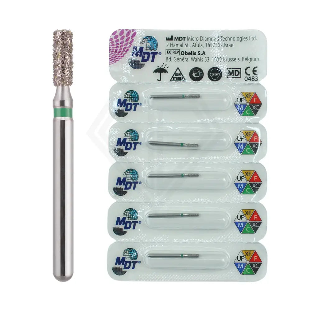 Fg Diamond Flat End Cylinder 835 Burs - 5Pcs per pack l Global Burs