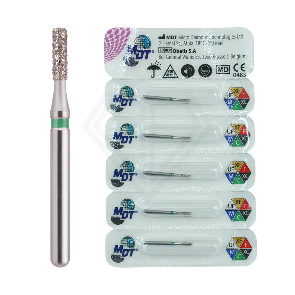 Fg Diamond Flat End Cylinder 835 Burs - 5Pcs per pack l Global Burs