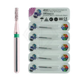 Fg Diamond Flat End Cylinder 835 Burs - 5Pcs per pack l Global Burs