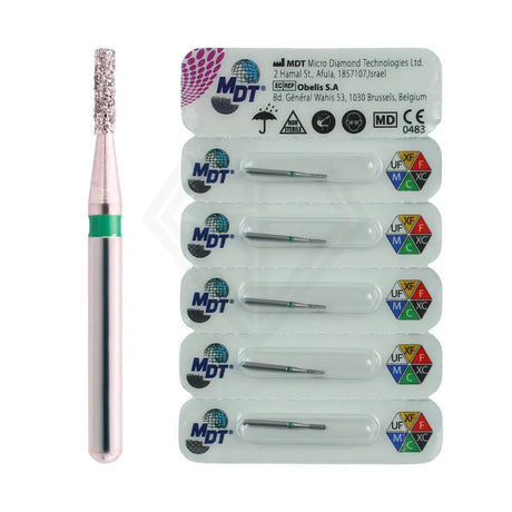 Fg Diamond Flat End Cylinder 835 Burs - 5Pcs per pack l Global Burs