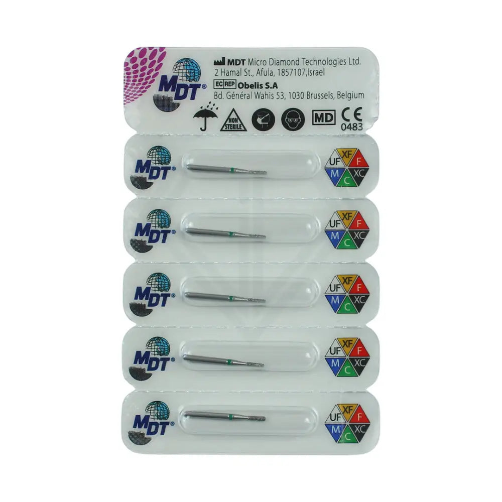 Fg Diamond Flat End Cylinder 835 Burs - 5Pcs per pack l Global Burs