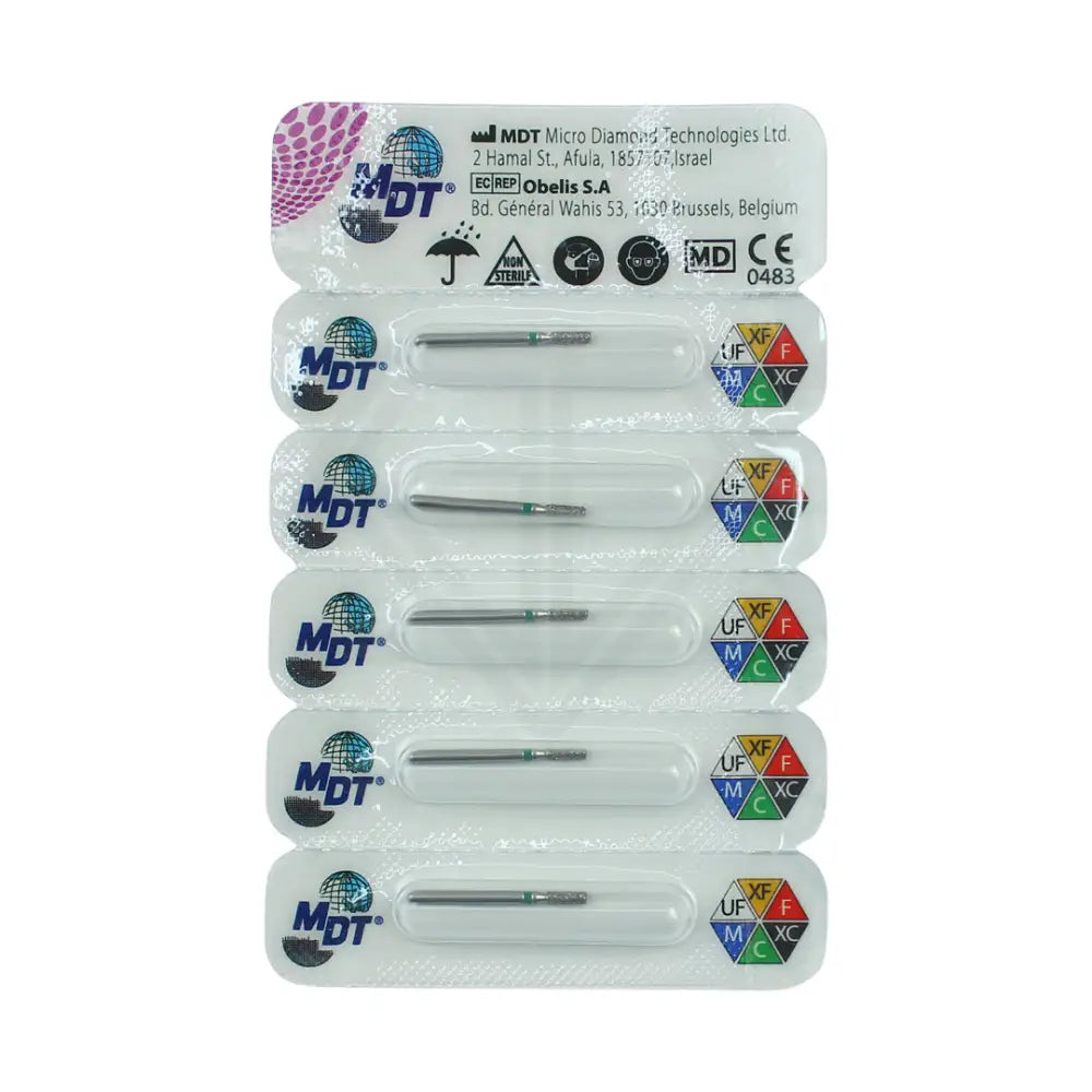 Fg Diamond Flat End Cylinder 835 Burs - 5Pcs per pack l Global Burs