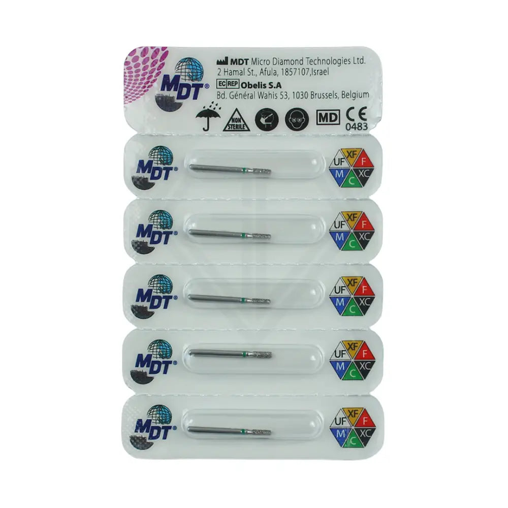 Fg Diamond Flat End Cylinder 835 Burs - 5Pcs per pack l Global Burs