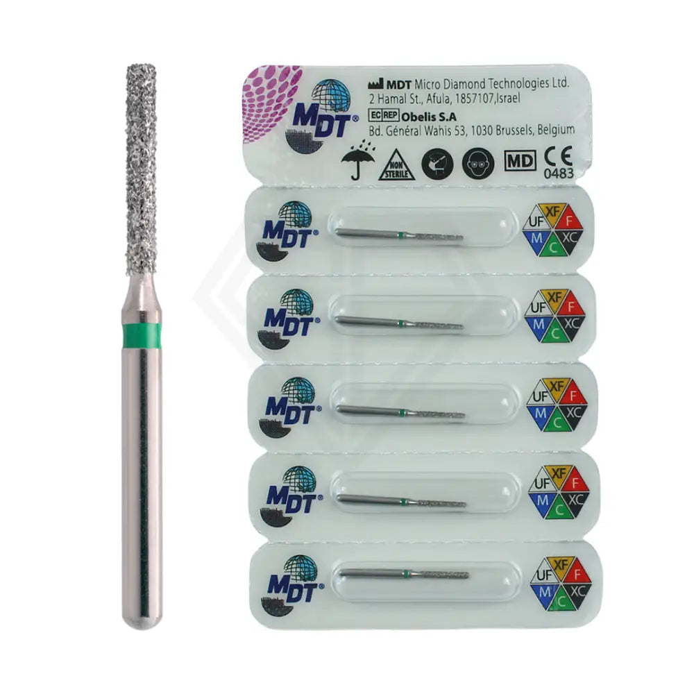 Fg Diamond Flat End Cylinder 837 Burs - 5Pcs per pack l Global Burs