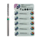 Fg Diamond Flat End Cylinder 837 Burs - 5Pcs per pack l Global Burs