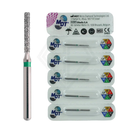 Fg Diamond Flat End Cylinder 837 Burs - 5Pcs per pack l Global Burs