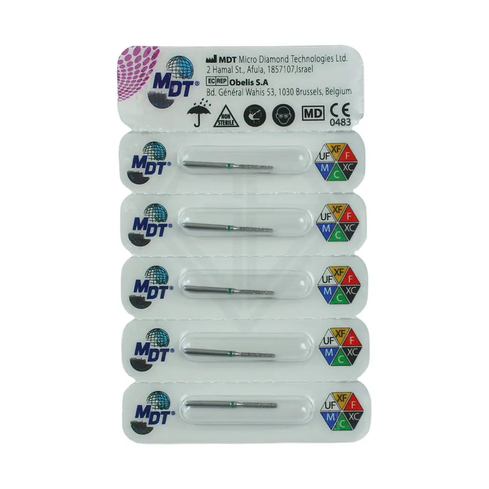 Fg Diamond Flat End Cylinder 837 Burs - 5Pcs per pack l Global Burs