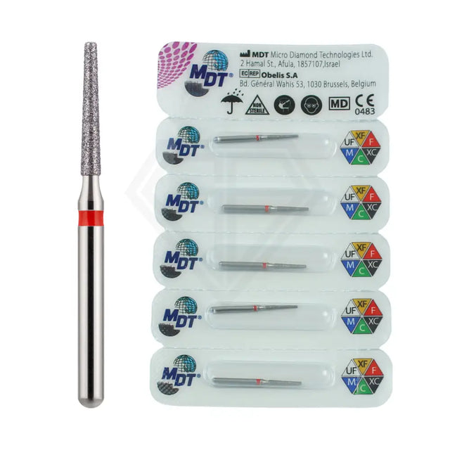 Fg Diamond Flat End Taper 847 Burs - 5Pcs per pack l Global Burs