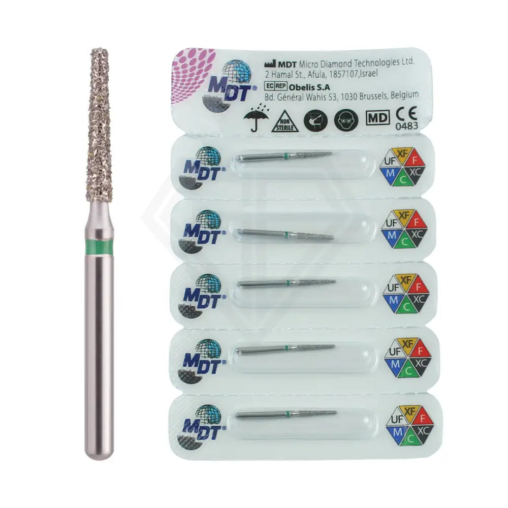 Fg Diamond Flat End Taper 847 Burs - 5Pcs per pack l Global Burs