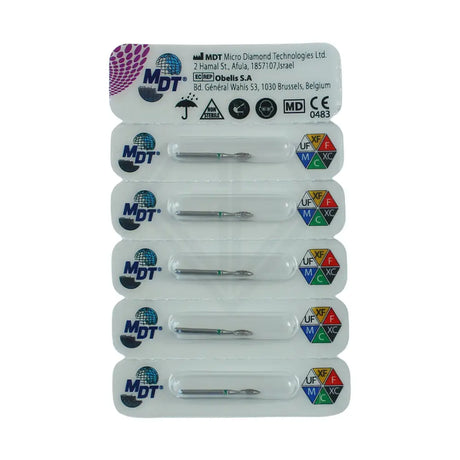 Fg Diamond Football 368 Burs - 5Pcs per pack ⌀0.18 mm x 4.6 mm / Coarse l Global Burs