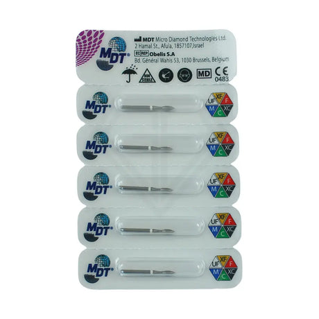 Fg Diamond Football 368 Burs - 5Pcs per pack ⌀0.18 mm x 4.6 mm / Ultra Fine l Global Burs