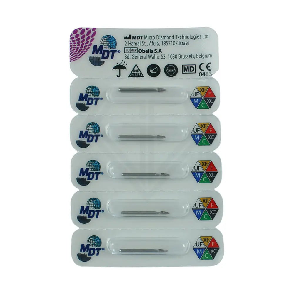 Fg Diamond Grenade Short Flame 390 Burs - 5Pcs per pack ⌀0.16 mm x 3.5 mm / Medium l Global Burs