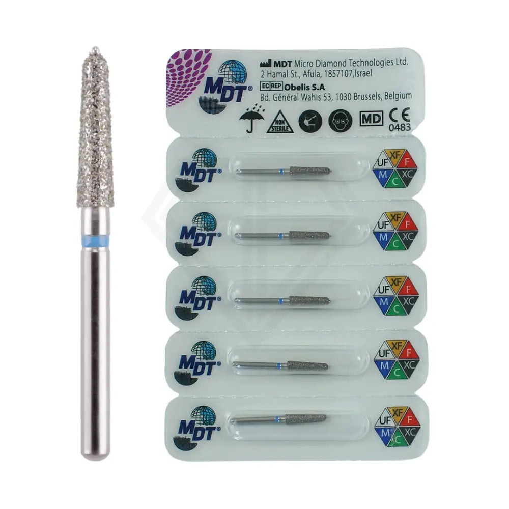 Fg Diamond Guided Pin Taper 508T Burs - 5Pcs per pack l Global Burs