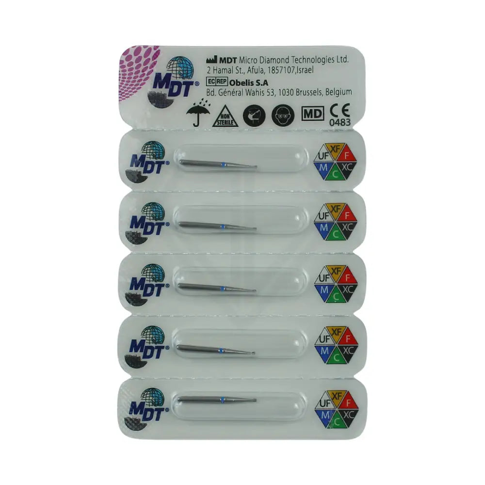 Fg Diamond Inverted Cone 805 Burs - 5Pcs per pack ⌀0.09 mm x 0.9 mm / Medium l Global Burs