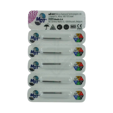 Fg Diamond Inverted Cone 805 Burs - 5Pcs per pack ⌀0.19 mm x 1.7 mm / Coarse l Global Burs