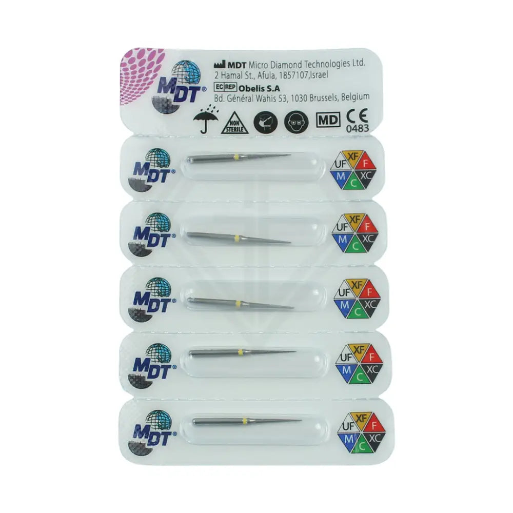 Fg Diamond Pointed Cone 859 Burs - 5Pcs per pack ⌀0.12 mm x 10.0 mm / Extra Fine l Global Burs