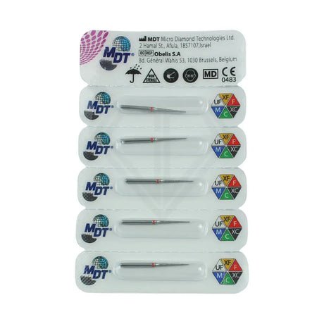 Fg Diamond Pointed Cone 859 Burs - 5Pcs per pack ⌀0.12 mm x 10.0 mm / Fine l Global Burs