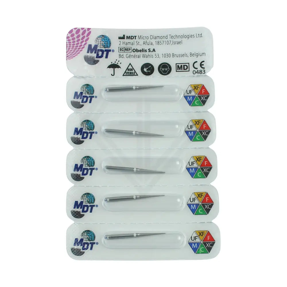 Fg Diamond Pointed Cone 859 Burs - 5Pcs per pack ⌀0.14 mm x 10.0 mm / Ultra Fine l Global Burs